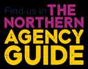 Find us in the Northern Agency Guide with colourful, bold text highlighting the title and subtitle.