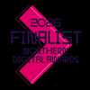 2026 Northern Digital Awards finalists logo with overlapping geometric shapes and bold dark purple text on a pink background.
