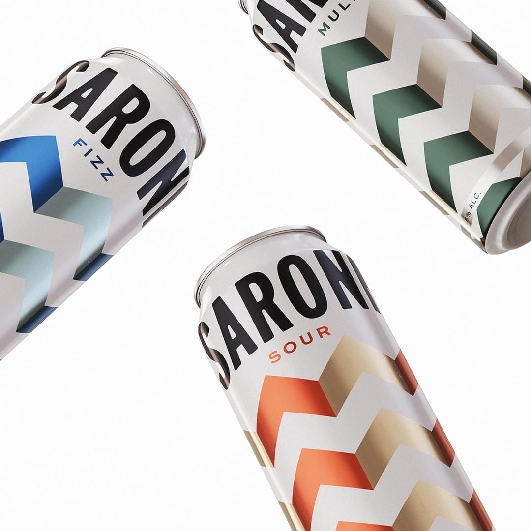 An image of three different drinks cans filled with disaronno cocktails, a mule one, a fizz one and a soda one.