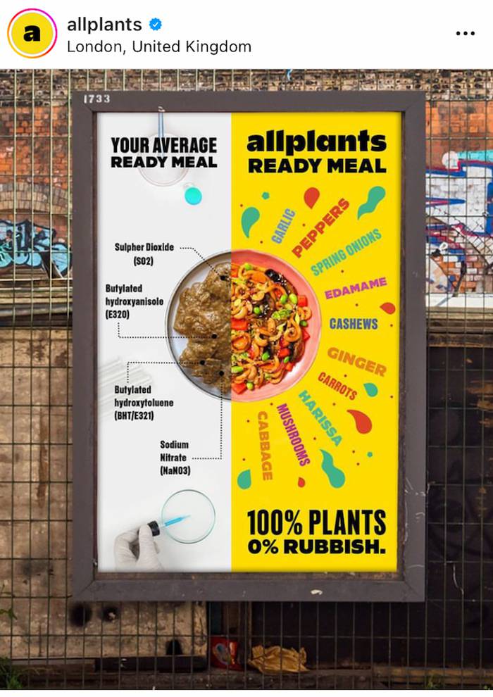 Example of ad showing product features.