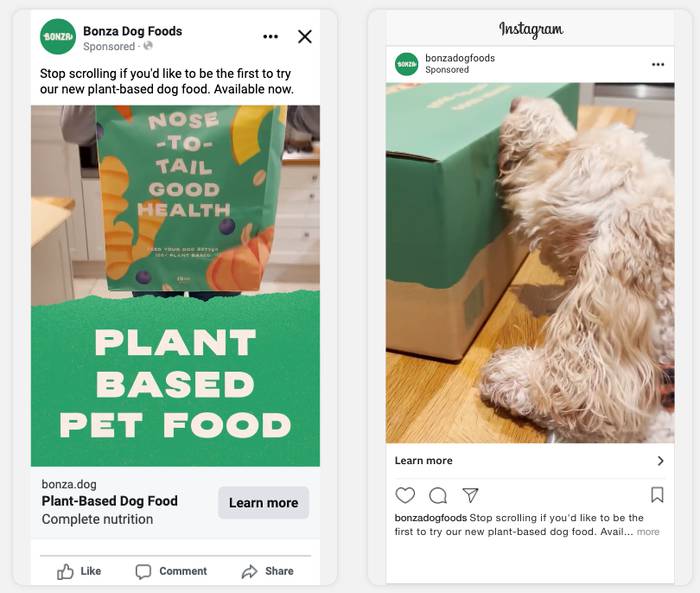 Example of great creative coupled with a good hook for Bonza to drive higher clickthrough.