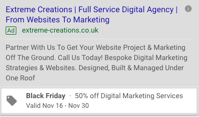 Google Ads Example