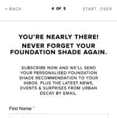 L'Oreal offering exchange value by helping users to remember their foundation shade.