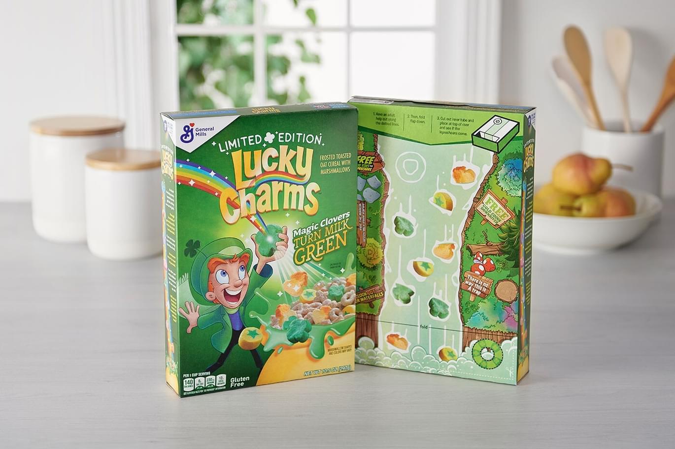 Lucky charm cereal box