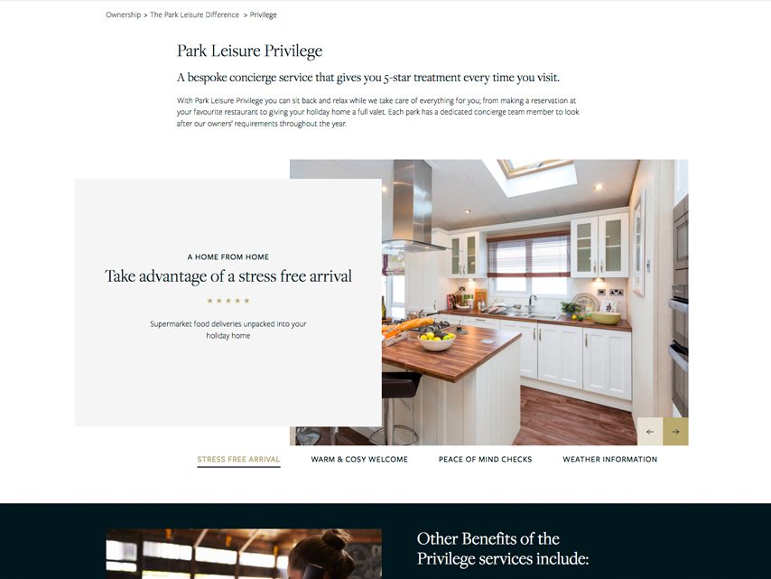 Bright modern kitchen with white cabinets, wooden countertop, and large window, creating a welcoming and stress-free atmosphere.