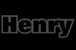 The word Henry in bold, blocky white letters with a thick dark grey outline, styled as a logo on a plain light background.