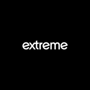 Black background with white text reading "extreme" in the centre.